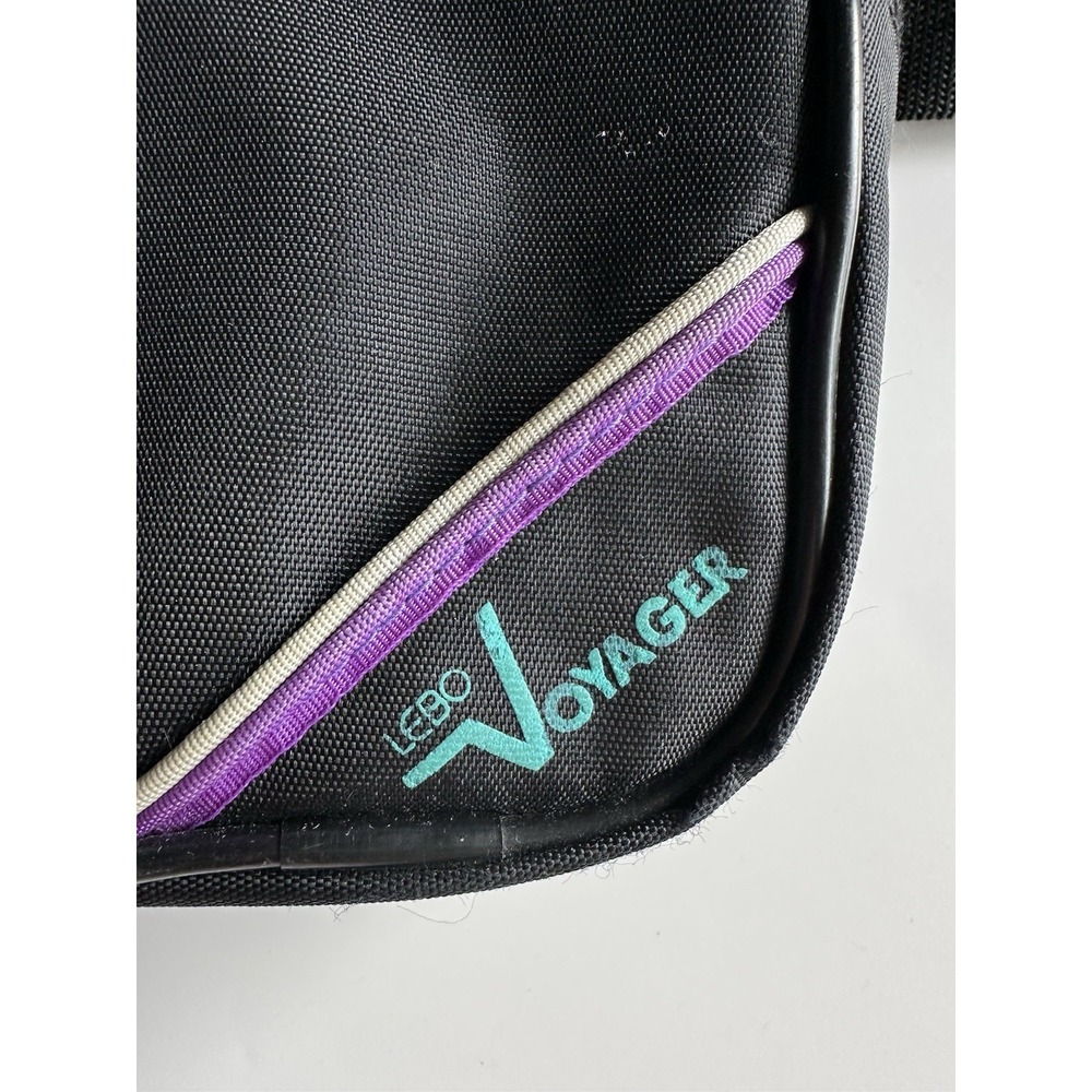 Lebo Voyager Vintage Padded Camera Bag Shoulder Bag Black Purple Teal READ - Picture 3 of 9